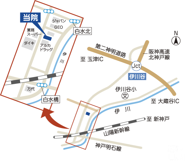 相川眼科マップ